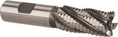 Hertel - 7/8" Diam, Coarse Pitch, 1-7/8" LOC, 5 Flute Cobalt Roughing Square End Mill - Uncoated, 4-1/8" OAL, 3/4" Shank Diam, Single End, 30° Helix - USA Tool & Supply