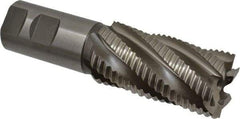 Hertel - 1-1/2" Diam, Coarse Pitch, 3" LOC, 6 Flute Cobalt Roughing Square End Mill - Uncoated, 5-1/2" OAL, 1-1/4" Shank Diam, Single End, 30° Helix - USA Tool & Supply