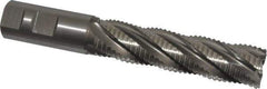 Hertel - 1" Diam, Coarse Pitch, 4" LOC, 5 Flute Cobalt Roughing Square End Mill - Uncoated, 6-1/2" OAL, 1" Shank Diam, Single End, 30° Helix - USA Tool & Supply