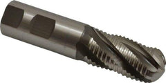 Hertel - 1" Diam, Coarse Pitch, 2" LOC, 5 Flute Cobalt Roughing Ball End Mill - Uncoated, 4-1/2" OAL, 1" Shank Diam, Single End, Centercutting, 30° Helix - USA Tool & Supply