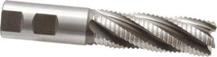 Hertel - 1" Diam, Coarse Pitch, 3" LOC, 5 Flute Cobalt Roughing Square End Mill - Uncoated, 5-1/2" OAL, 1" Shank Diam, Single End, 30° Helix - USA Tool & Supply