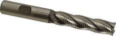 Hertel - 1/2" Diam, Fine Pitch, 2" LOC, 4 Flute Cobalt Roughing Square End Mill - Uncoated, 4" OAL, 1/2" Shank Diam, Single End, 30° Helix - USA Tool & Supply