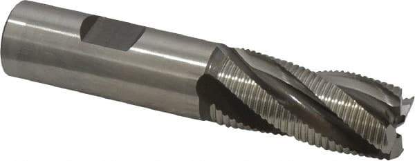 Hertel - 3/4" Diam, Fine Pitch, 1-5/8" LOC, 4 Flute Cobalt Roughing Square End Mill - Uncoated, 3-3/4" OAL, 3/4" Shank Diam, Single End, 30° Helix - USA Tool & Supply