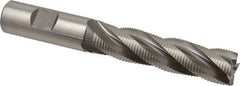 Hertel - 3/4" Diam, Fine Pitch, 3" LOC, 4 Flute Cobalt Roughing Square End Mill - Uncoated, 5-1/4" OAL, 3/4" Shank Diam, Single End, 30° Helix - USA Tool & Supply
