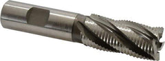 Hertel - 7/8" Diam, Fine Pitch, 1-7/8" LOC, 5 Flute Cobalt Roughing Square End Mill - Uncoated, 4-1/8" OAL, 3/4" Shank Diam, Single End, 30° Helix - USA Tool & Supply
