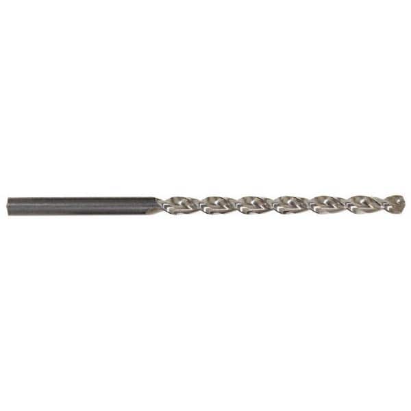 Taper Length Drill Bit: 0.1890″ Dia, 130 ° Bright/Uncoated, RH Cut, Parabolic Flute, Straight Shank, Series 535