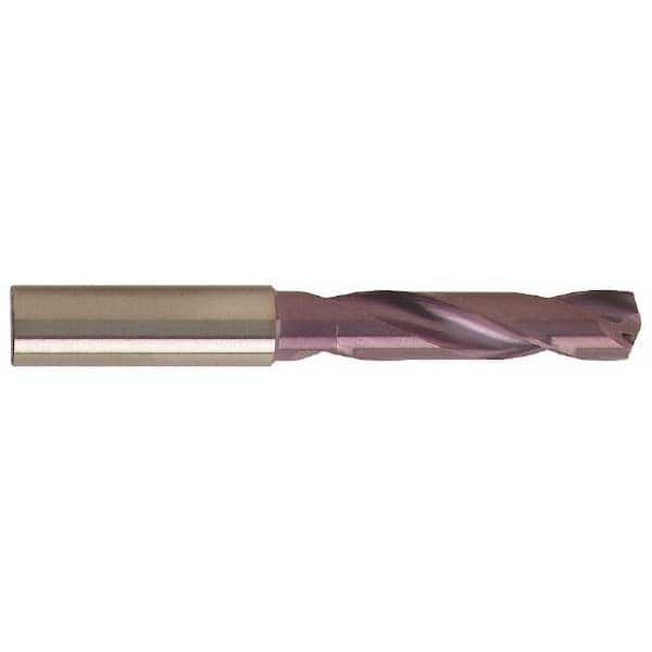 Guhring - 0.6693" 140° Spiral Flute Solid Carbide Screw Machine Drill Bit - USA Tool & Supply