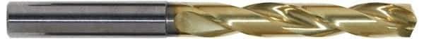 Guhring - 5.3mm 140° Solid Carbide Jobber Drill - TiN Finish, Right Hand Cut, Spiral Flute, Straight Shank, 82mm OAL, SF Point - USA Tool & Supply