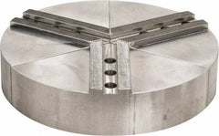 H & R Manufacturing - 11" Chuck Capacity, 1.5mm x 60° Serrated Attachment, Round Soft Lathe Chuck Jaw - 3 Jaws, Aluminum, 1.181" Btw Mount Hole Ctrs, 5" Long x 10" Wide x 2" High, 0.63" Groove, 12mm Fastener - USA Tool & Supply