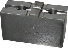 H & R Manufacturing - 8" Chuck Capacity, Tongue & Groove Attachment, Square Soft Lathe Chuck Jaw - Steel, 1-3/4" Btw Mount Hole Ctrs, 3-1/2" Long x 1-1/2" Wide x 1-7/8" High, 5/16" Groove - USA Tool & Supply