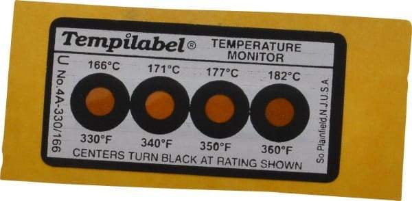 Tempil - 166/171/177/182°C Temp Indicating Label - USA Tool & Supply