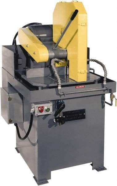 Kalamazoo - 20" Blade Diam, 1" Arbor Hole, Straight Chop & Cutoff Saw - 1,950 RPM, 15 hp, 220/440 Volts, 3 Phase - USA Tool & Supply