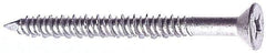 Made in USA - 1/4" Diam, 2-3/4" OAL, Phillips Drive, Concrete Screw & Masonry Fastener - Stainless Steel, Climashield Finish, Includes Drill Bit - USA Tool & Supply
