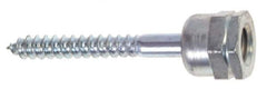 ITW Buildex - 3/8" Zinc-Plated Steel Vertical (End Drilled) Mount Threaded Rod Anchor - 5/8" Diam x 1-1/4" Long, 2,200 Lb Ultimate Pullout, For Use with Steel - USA Tool & Supply