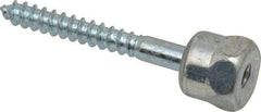 ITW Buildex - 1/4" Zinc-Plated Steel Vertical (End Drilled) Mount Threaded Rod Anchor - 5/8" Diam x 2" Long, 1,760 Lb Ultimate Pullout, For Use with Wood - USA Tool & Supply