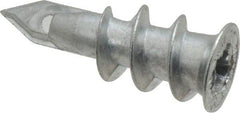 Buildex - #6 to 8 Screw, 7/16" Diam, 1-1/4" Long, 3/8 to 3/4" Thick, Self Drilling Drywall & Hollow Wall Anchor - Zinc Plated, Zinc, Grade 3, Use in Drywall - USA Tool & Supply