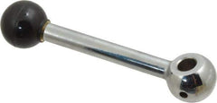 Gibraltar - 1 Offset Arm, 3/8" Hole, Reamed Clamping Handle - 1" Hub Diam, 15/16" Ball Diam - USA Tool & Supply