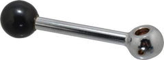 Gibraltar - 1 Offset Arm, 1/2" Hole, Reamed Clamping Handle - 1-1/4" Hub Diam, 1-1/4" Ball Diam - USA Tool & Supply