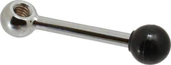 Gibraltar - 1 Offset Arm, 5/16-18" Hole, Tapped Clamping Handle - 5/8" Hub Diam, 3/4" Ball Diam - USA Tool & Supply