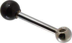 Gibraltar - 1 Offset Arm, 3/8-16" Hole, Tapped Clamping Handle - 25/32" Hub Diam, 13/16" Ball Diam - USA Tool & Supply