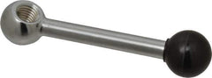 Gibraltar - 1 Offset Arm, 1/2-13" Hole, Tapped Clamping Handle - 1" Hub Diam, 15/16" Ball Diam - USA Tool & Supply