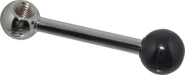 Gibraltar - 1 Offset Arm, 5/8-11" Hole, Tapped Clamping Handle - 1-1/4" Hub Diam, 1-1/4" Ball Diam - USA Tool & Supply