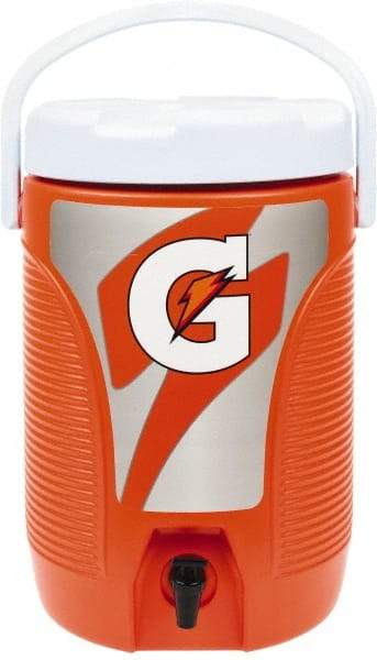 Gatorade - 3 Gal Cooler - Plastic, Orange - USA Tool & Supply