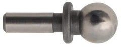 Gibraltar - 1/2" Ball Diam, 5/16" Shank Diam, Steel Inspection Tooling Ball - Press-Fit Shank, 1-1/2" Ball Center to Shank Bottom, 1/2" Ball Center to Shoulder Bottom, with Shoulder - USA Tool & Supply