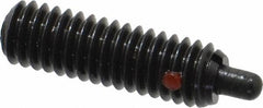 TE-CO - 5/16-18, 1" Thread Length, 3/16" Plunger Projection, Steel Threaded Spring Plunger - USA Tool & Supply