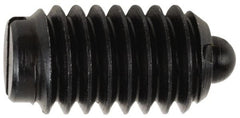 TE-CO - 5/16-18, 9/16" Thread Length, 1/12" Plunger Projection, Steel Threaded Spring Plunger - USA Tool & Supply