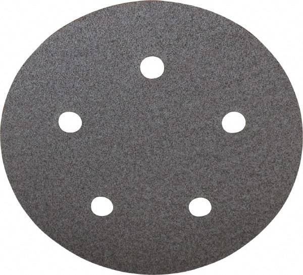 Norton - 5" Diam, 80 Grit, Aluminum Oxide Hook & Loop Disc - Medium Grade, Coated, B Weight Paper Backing, Series A275 - USA Tool & Supply