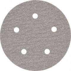 Norton - 5" Diam, 100 Grit, Aluminum Oxide Hook & Loop Disc - Fine Grade, Coated, B Weight Paper Backing, Series A275 - USA Tool & Supply