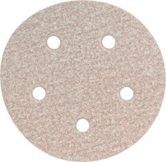 Norton - 5" Diam, 120 Grit, Aluminum Oxide Hook & Loop Disc - Fine Grade, Coated, B Weight Paper Backing, Series A275 - USA Tool & Supply