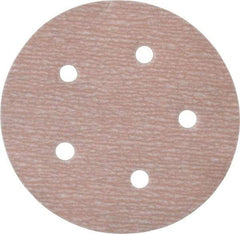 Norton - 5" Diam, 500 Grit, Aluminum Oxide Hook & Loop Disc - Extra Fine Grade, Coated, B Weight Paper Backing, Series A275 - USA Tool & Supply