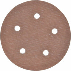 Norton - 5" Diam, 800 Grit, Aluminum Oxide Hook & Loop Disc - Extra Fine Grade, Coated, B Weight Paper Backing, Series A275 - USA Tool & Supply