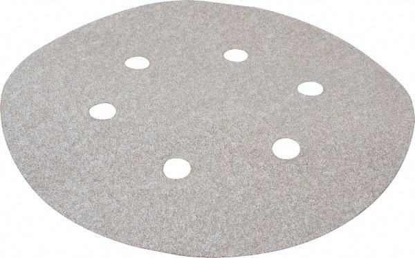 Norton - 6" Diam, 80 Grit, Aluminum Oxide Hook & Loop Disc - Medium Grade, Coated, B Weight Paper Backing, Series A275 - USA Tool & Supply