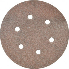 Norton - 6" Diam, 100 Grit, Aluminum Oxide Hook & Loop Disc - Fine Grade, Coated, B Weight Paper Backing, Series A275 - USA Tool & Supply