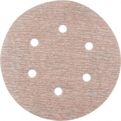 Norton - 6" Diam, 280 Grit, Aluminum Oxide Hook & Loop Disc - Extra Fine Grade, Coated, B Weight Paper Backing, Series A275 - USA Tool & Supply