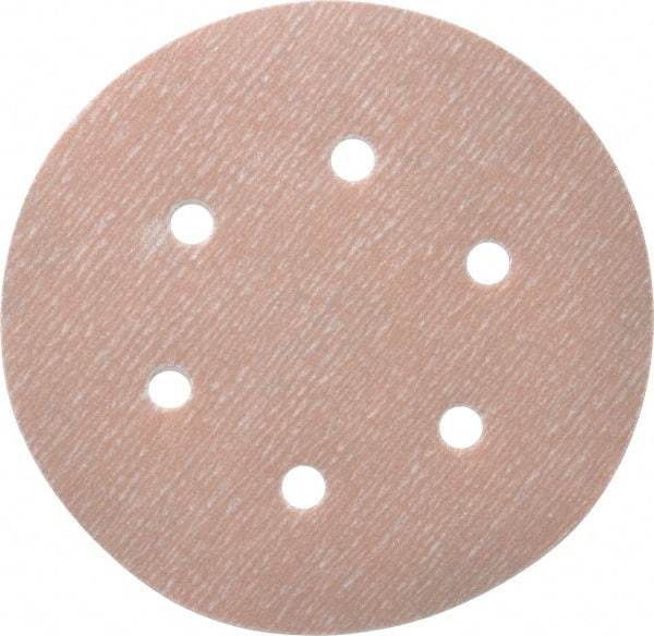 Norton - 6" Diam, 800 Grit, Aluminum Oxide Hook & Loop Disc - Extra Fine Grade, Coated, B Weight Paper Backing, Series A275 - USA Tool & Supply