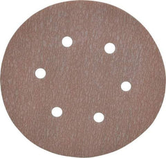 Norton - 6" Diam, 1,000 Grit, Aluminum Oxide Hook & Loop Disc - Super Fine Grade, Coated, B Weight Paper Backing, Series A275 - USA Tool & Supply
