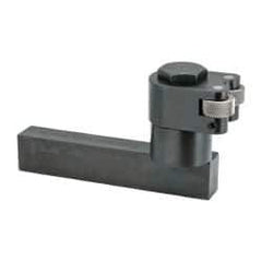 Knurlcraft - RH Cut, Diamond & Straight, 1" Wide 3/4" High x 5" Long Rectangle Shank, Self Centering Bump Knurlers - 2 Knurls Required (Included), 3/4" Diam x 3/8" Wide Face, 1/4" Hole Diam, Series E - Exact Industrial Supply