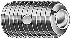 TE-CO - M12x1.75, 8mm Ball Diam, 22mm Body Length, 2.49mm Max Ball Reach, Threaded Ball Plunger - USA Tool & Supply