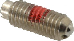 TE-CO - 10-32, 0.093" Ball Diam, 33/64" Body Length, 0.025" Max Ball Reach, Threaded Ball Plunger - USA Tool & Supply