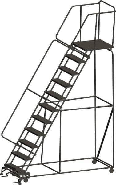 Ballymore - Rolling & Wall Mounted Ladders & Platforms Type: Rolling Warehouse Ladder Style: Rolling Safety Ladder - USA Tool & Supply