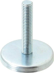 Gibraltar - 1/2-13 Bolt Thread, Stud Mount Leveling Pad & Mount - 500 Max Lb Capacity, 2.4" Base Diam, 2" Thread Length - USA Tool & Supply