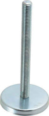 Gibraltar - 5/8-11 Bolt Thread, Stud Mount Leveling Pad & Mount - 500 Max Lb Capacity, 3-3/16" Base Diam, 6" Thread Length - USA Tool & Supply