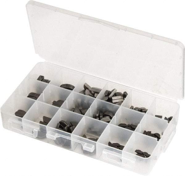 Made in USA - Key & Keyway Assortments Type: Woodruff Keys Number of Pieces: 250 - USA Tool & Supply