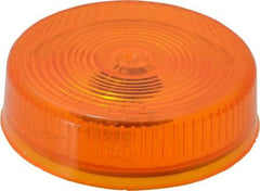 Peterson - 2-1/2" Diam, Amber Lens & Reflector - Plastic, 12 Volt - USA Tool & Supply