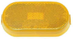 Peterson - 4-1/8" Long x 2" Wide, Amber Lens & Reflector - Plastic, 12 Volt - USA Tool & Supply