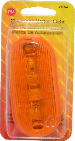 Peterson - 4-1/8" Long x 2" Wide, Amber Lens & Reflector - Plastic, 12 Volt - USA Tool & Supply